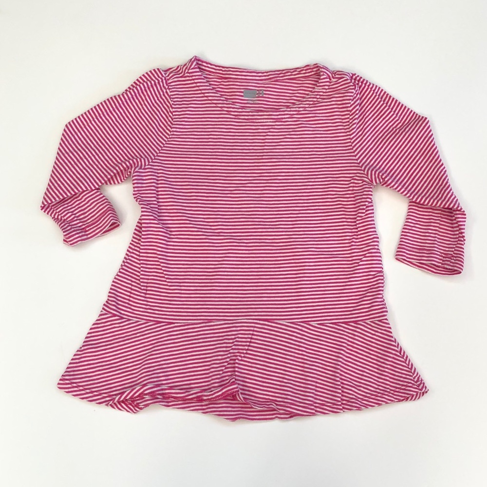 Crazy 8 pink striped t-shirt size 7-8